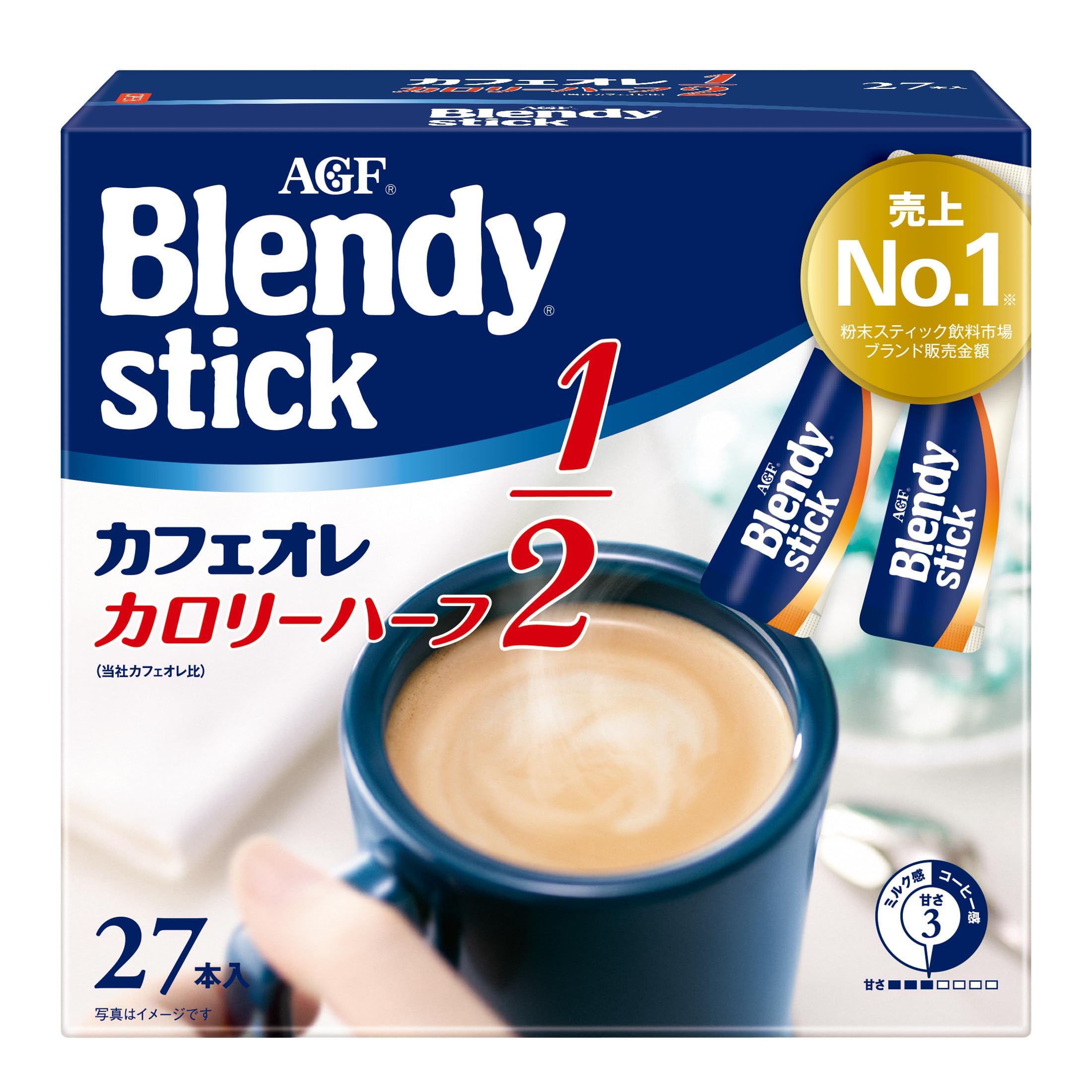 

AGF Blendy Stick Coffee au lait Half Calorie 27 шт. [Кофе в стиках] [Без углеводов]