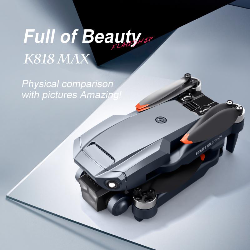2026 K818 Max Drone 8K 5 Cameras Aerial Photography HD Camera Professional Brushless Motor 360°Obstacle Avoidance Folding 5G WIFI Quadcopter RC UAV