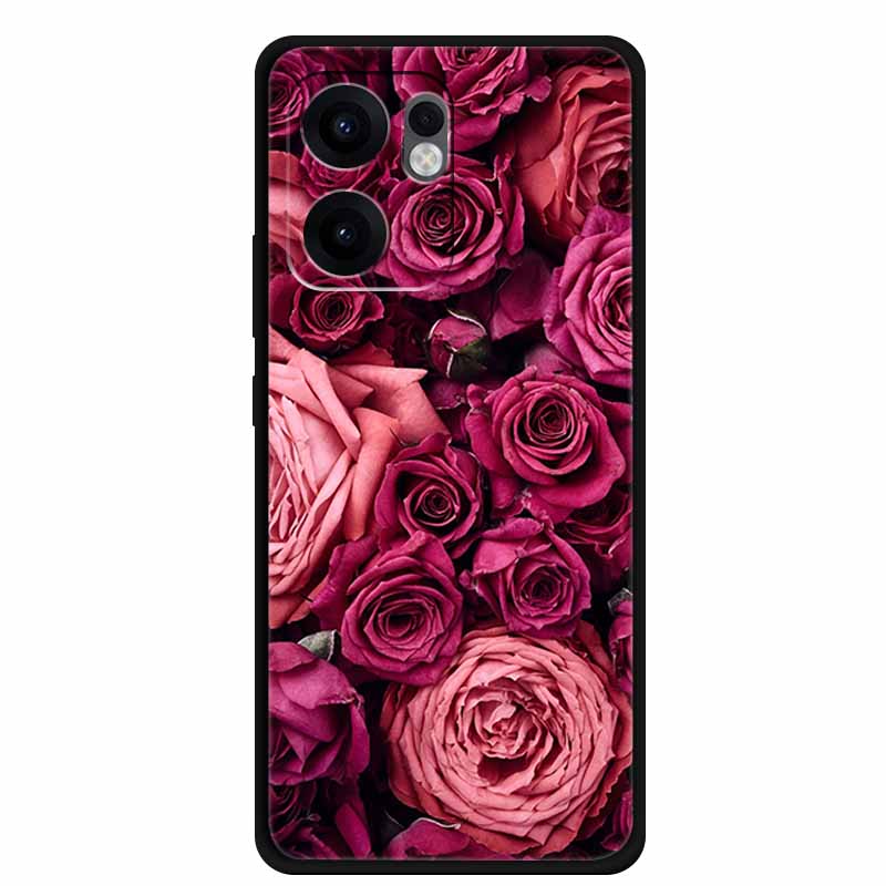 

For Oppo Reno 13 F 13F Case Reno13F Coque Fashion Black Silicone TPU Soft Back Cover For Oppo Reno 14F 14 F Phone Case Reno14F Reno 13F 4G 5G