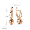 Neue, glänzende Metallkugel-Ohrhänger für Damen, Roségold, ungewöhnliche Mode, lange Ohrringe für jeden Tag, ethnischer Hochzeitsschmuck