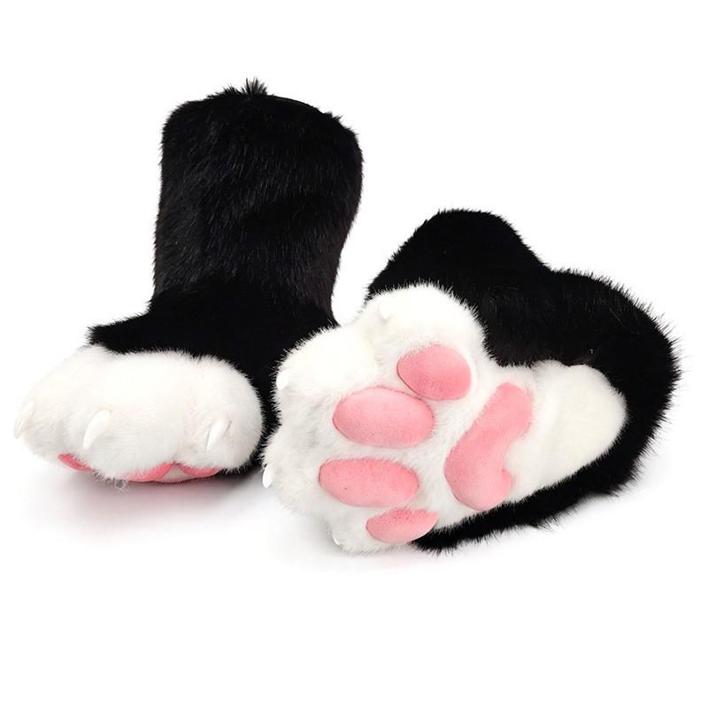 Handmade Fursuit Paw Socks Indoor Cosplay Cat Feet Costume Accessory Furry Fan Convention Wear