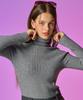 KOLEAT Winter Warm Heat Reversible Knit Turtleneck [Gray] Ribbed Knit Kcl Ver.
