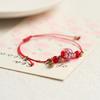 Luminous glazed flower red rope bracelet weaving simple and versatile men's jewelry gift bracelet origin