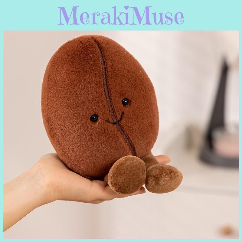 Bean Coffee Male Plush Toy Cute Cartoon Girl Bedroom Decoration Gifts Dolls