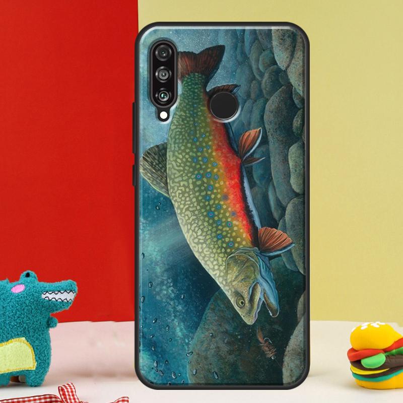 Rainbow Trout Fishing For Huawei Nova Y91 Y90 Y60 Y70 Y72 Y61 9 10 SE 12i 12s 11i 5T P60 Pro P20 P30 P40 Lite Case