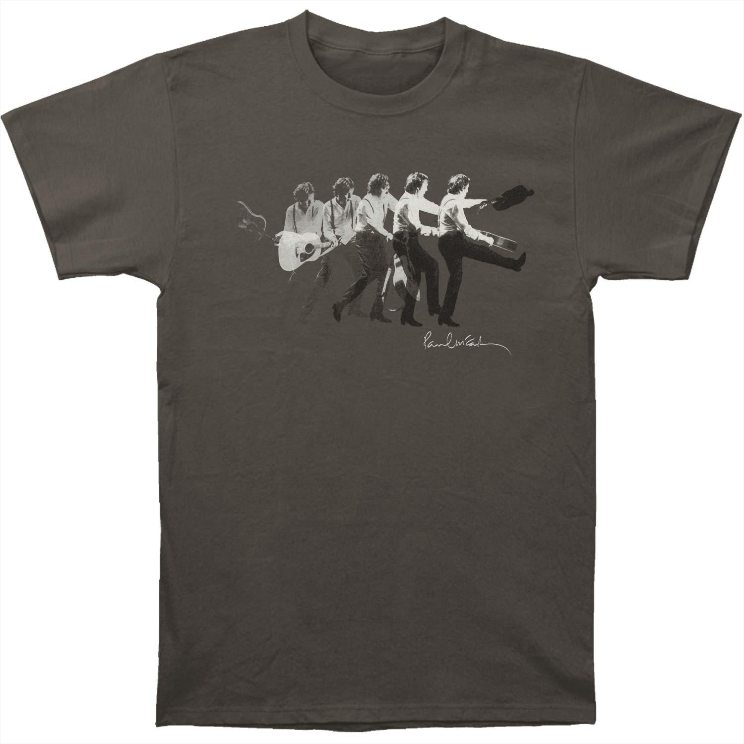 Men s Paul Mccartney McCartney In Motion 2012 Tour Slim Fit T-shirt Small Grey 2XL