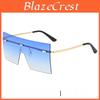 Unisex übergroße quadratische Sonnenbrille mit UV400-Schutz für modische Ausflüge