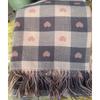 New Bear Hair Plaid Imitation Cashmere Thickened Autumn and Winter Warm Scarf Fashionable and Versatile Double Sided Love Tassel Scarf