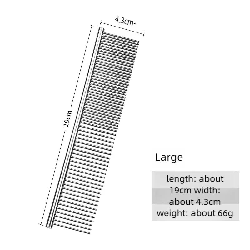 

Professional Pet Dematting Comb for Dogs and Cats Stainless Steel Grooming Tool Gently Removes Loose Undercoat Mats Tangles XS