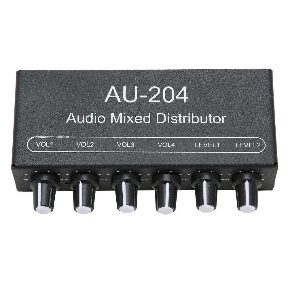 3.5mm Interface Headphone Amplifier Mixer DC 5-15V Signal Mixer Box for Studio Use