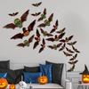 2025 Nové Halloweenské 3D Černé Pavoučí Samolepky na Zeď Halloween DIY Dekorativní Nástěnná Samolepka Halloween Hororový Pavouk Odnímatelné Samolepky