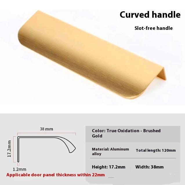 Verborgene Metall-Schubladengriffe, Moderne Schrankbeschläge für Kleiderschrank und Schubladen, 8 cm - 50 cm