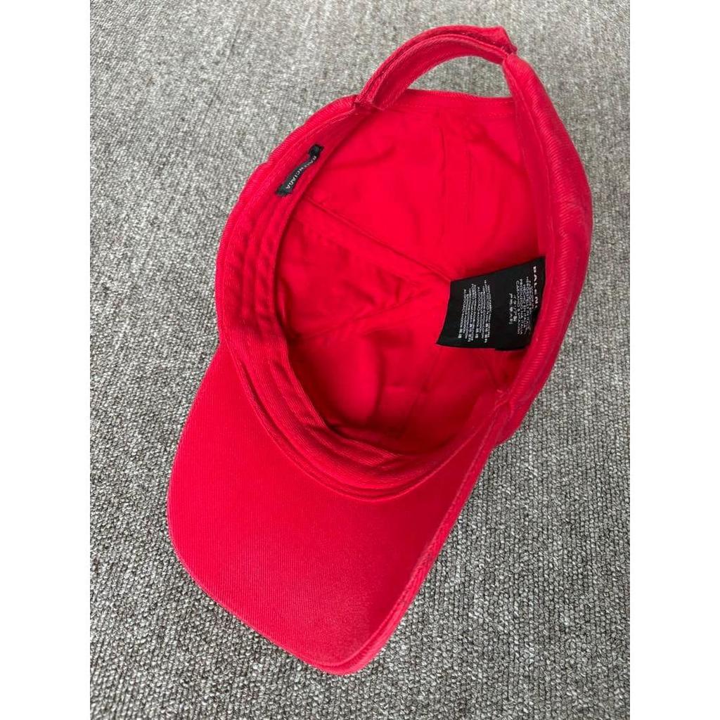 Used BALENCIAGA Logo embroidery baseball cap red