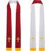 Priester Priester Unisex Erwachsene Beidseitig tragbar Kommunionschal mit Kreuz 84 Klerus