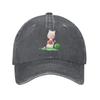 Giraffe Sitting in The Grass Eating Watermelon Baseball Cap for Unisex Women Vintage Trucker Hat Hats Dad Hat