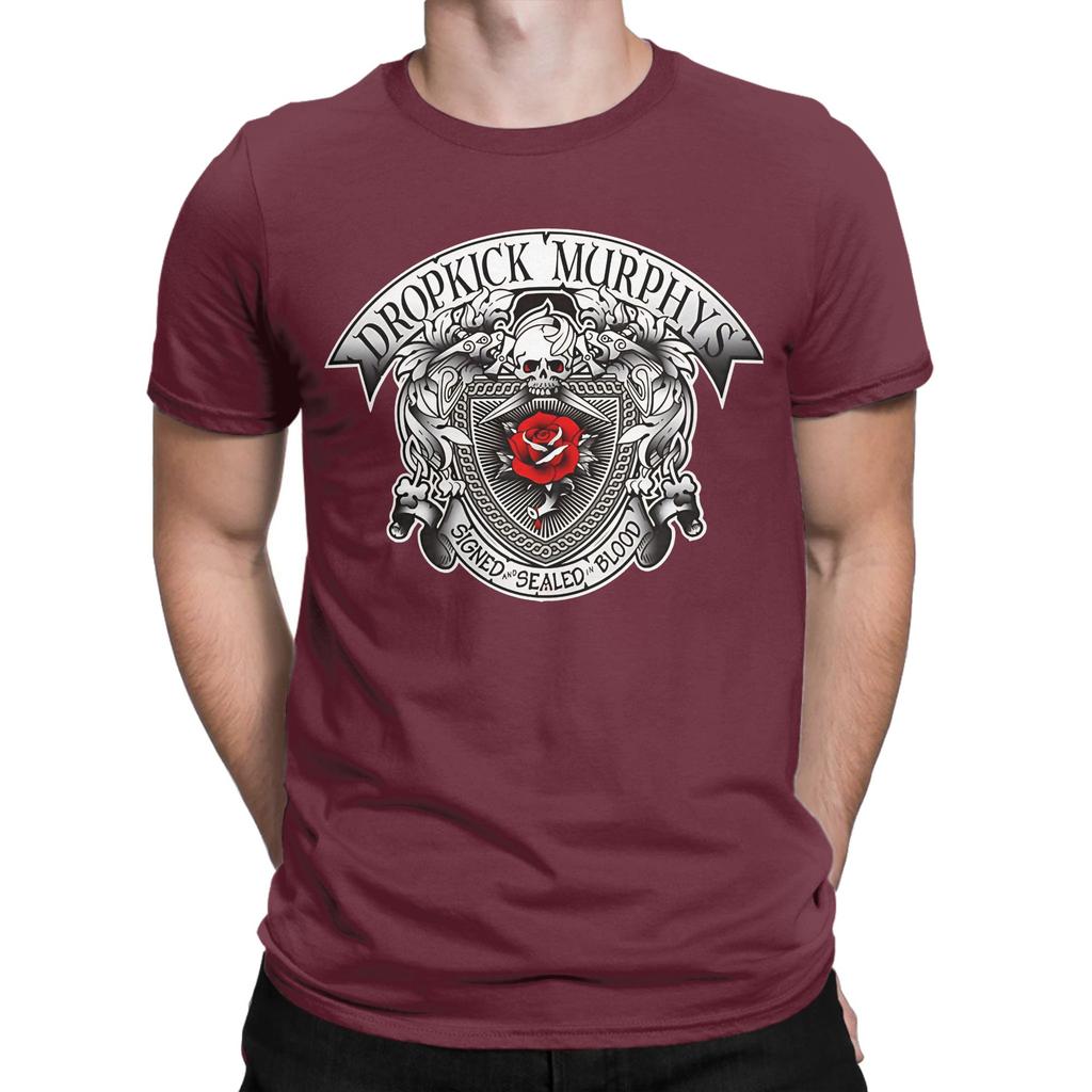 Murphys Silver Logo Essential Funny Graphic 100 Cotton Tshirt Dropkick Murphys Tees Tops For Unisex
