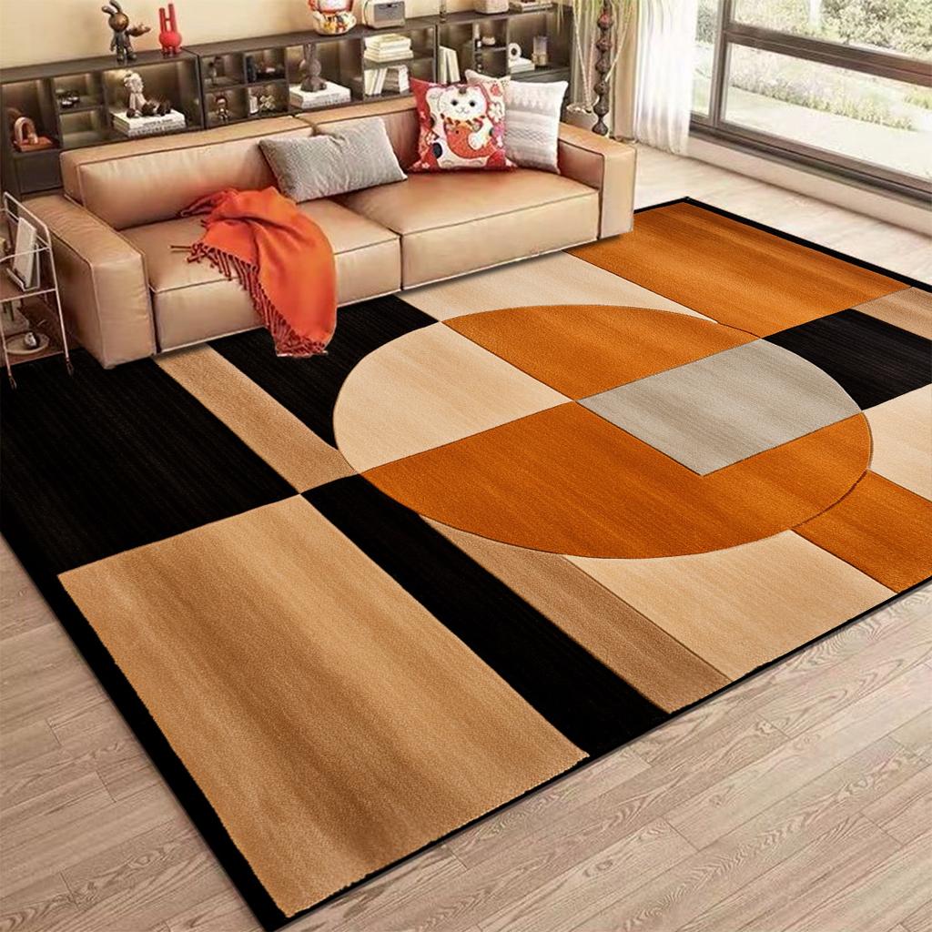 Nordic Abstract Carpet for Living Room Modern Geometry Sofa Coffee Table Non-slip Floor Mat Home Bedroom Decor Bedside Soft Rugs