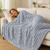 Thick Flannel Blanket for Bed and Sofa, Cozy Warm Throw for Cold Winter Nights