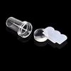 2Pcs Clear Stamper Scraper Mini DIY Nail Art Image Plate Transfer Manicure Tool