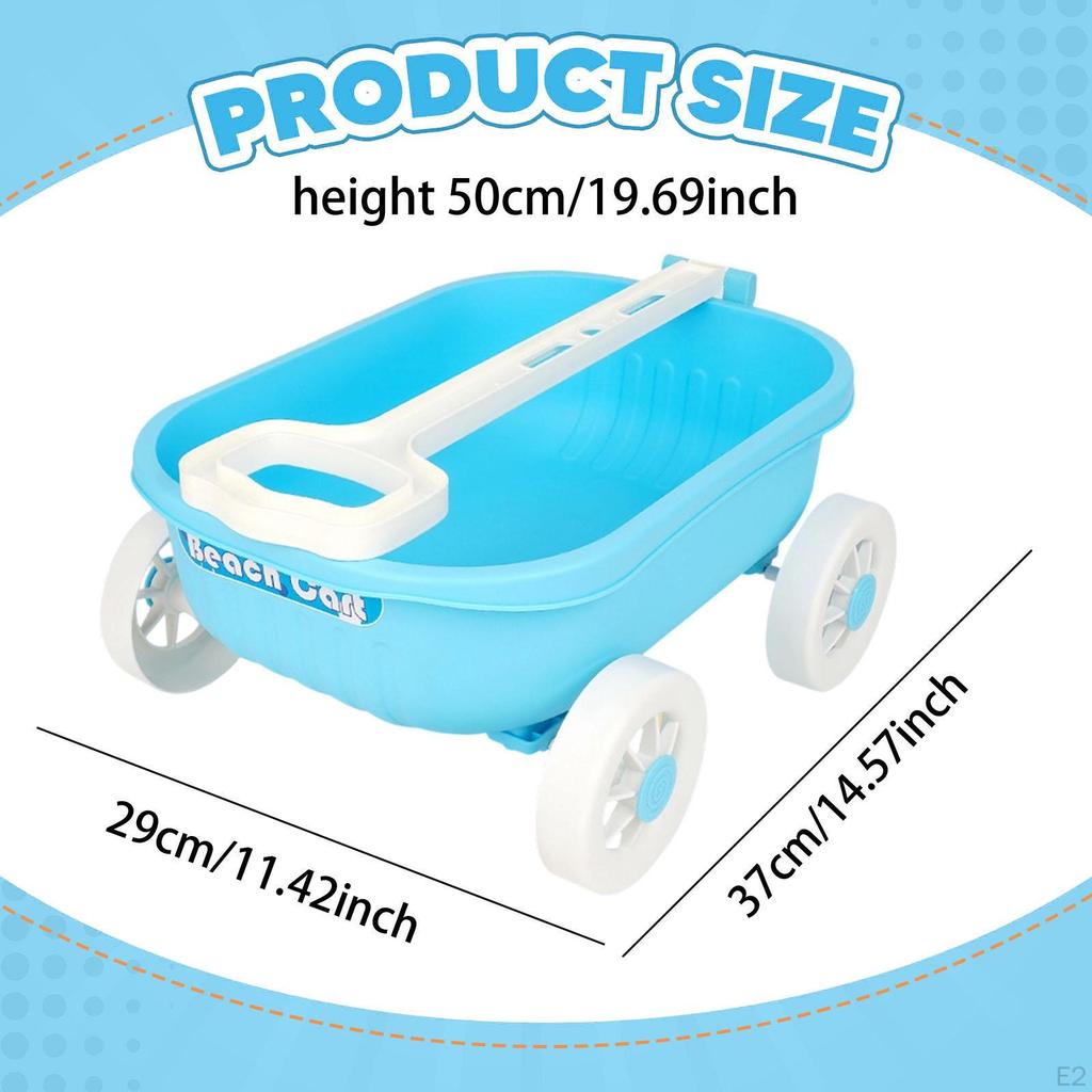 Bahçe Arabası Kum Oyuncak Motor Becerileri Tekerlekli Plaj Arabası Arka Bahçe İç Mekan Dış Mekan İçin