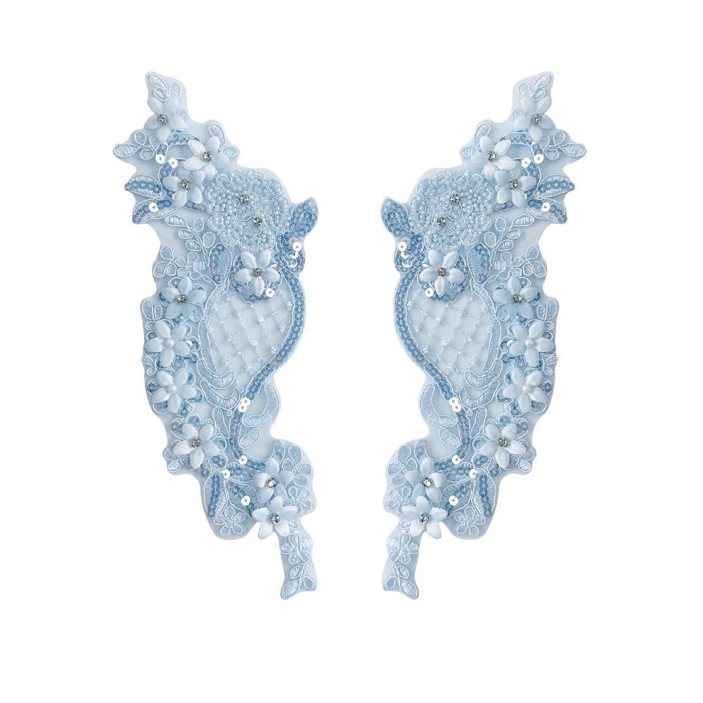 Fabric Dress Accessories Crystal Beads Sewing Decals Fashion Embroidery Decals  Clothing Decoration