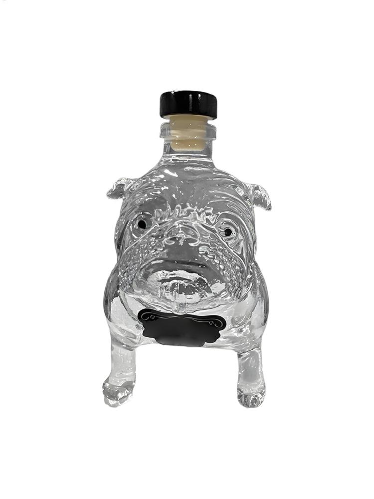 

Смішна скляна пляшка для віскі Колекційна Новинка Декантер для віскі Форма бульдога Пляшка для віскі для чоловіків Домашня дегустація Пиво чистий