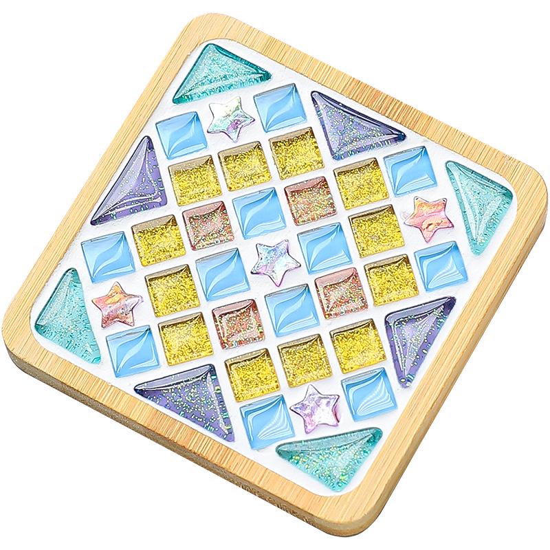 Mosaic Coaster DIY Kit: Handmade Craft Activity for Kids & Parents