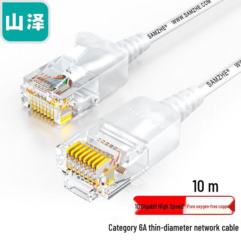 

ShanZhe CAT6A Slim Pure Copper 10G Ethernet Patch Cable