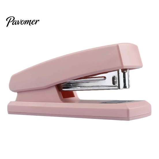 Gift for Colleagues And Friends Mini Stapler, with Ergonomic Curved Design, Handheld Morandi Color Heavy Duty Stapler Office School Home Use