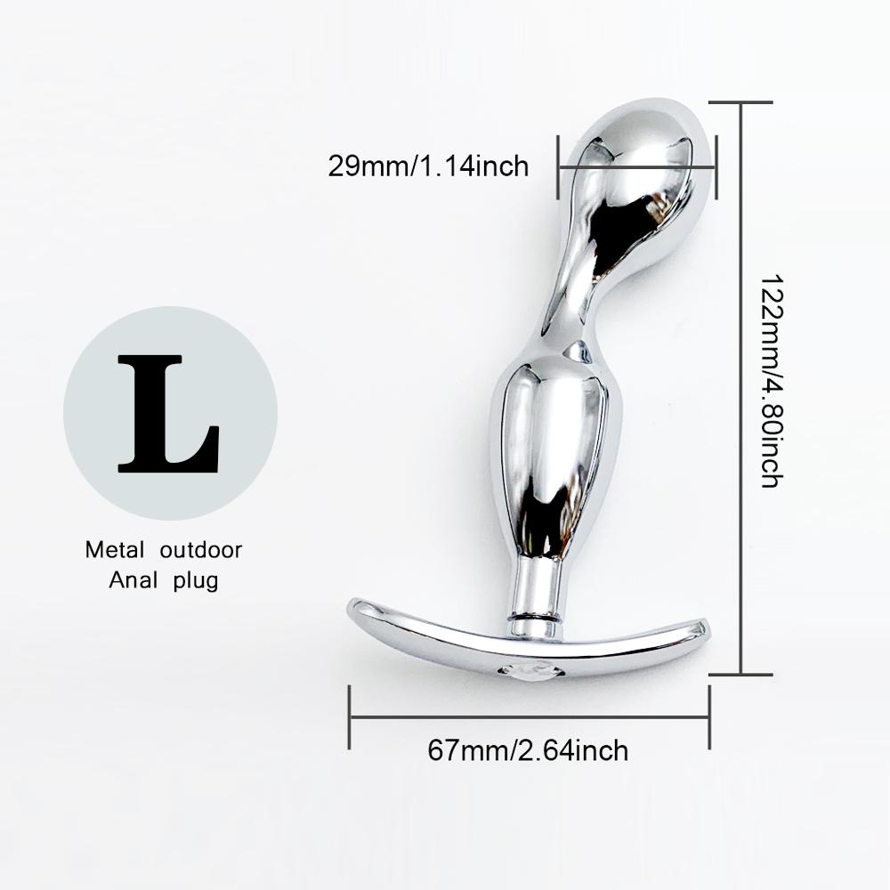 Metal Anchor Base Anal Plug Anchor Base Outdoor Butt Plug Dildos Vaginal Plug Anal Expansion Couple Masturbating Adult Sex Toys