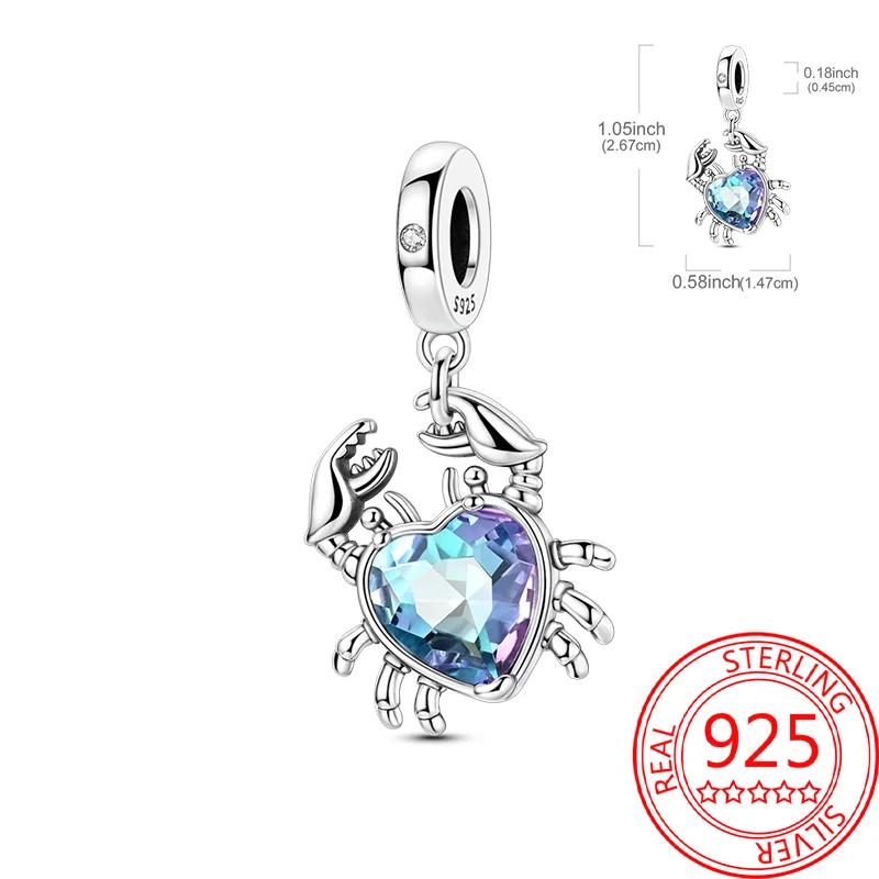 Copper Mr. Pirate & Treasure & Gold Coin & Turtle Beach Fruit Shell Blue Beads Fit Original Bracelet Diy Fine Jewelry Gift