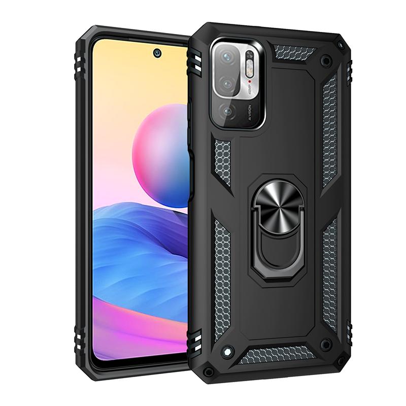 Dual Layer Magnetic Ring Armor Case for Xiaomi Redmi Note 10T 5G Note10T Red Mi Note 10 Pro 10S POCO X3 NFC F3 M3 Pro Cover