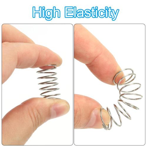 PATIKIL Compression Springs, 0.3x2x5mm, 304 Stainless Steel, Mechanical Extension Springs for Tools, DIY Projects, and Repairs, 10 Pieces