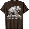 Hunting Hog Pig Sus Deer Hunting It Takes Balls Funny T-Shirt Wild Boar Graphic Tee Casual Cotton Crewneck Shirt for Unisex