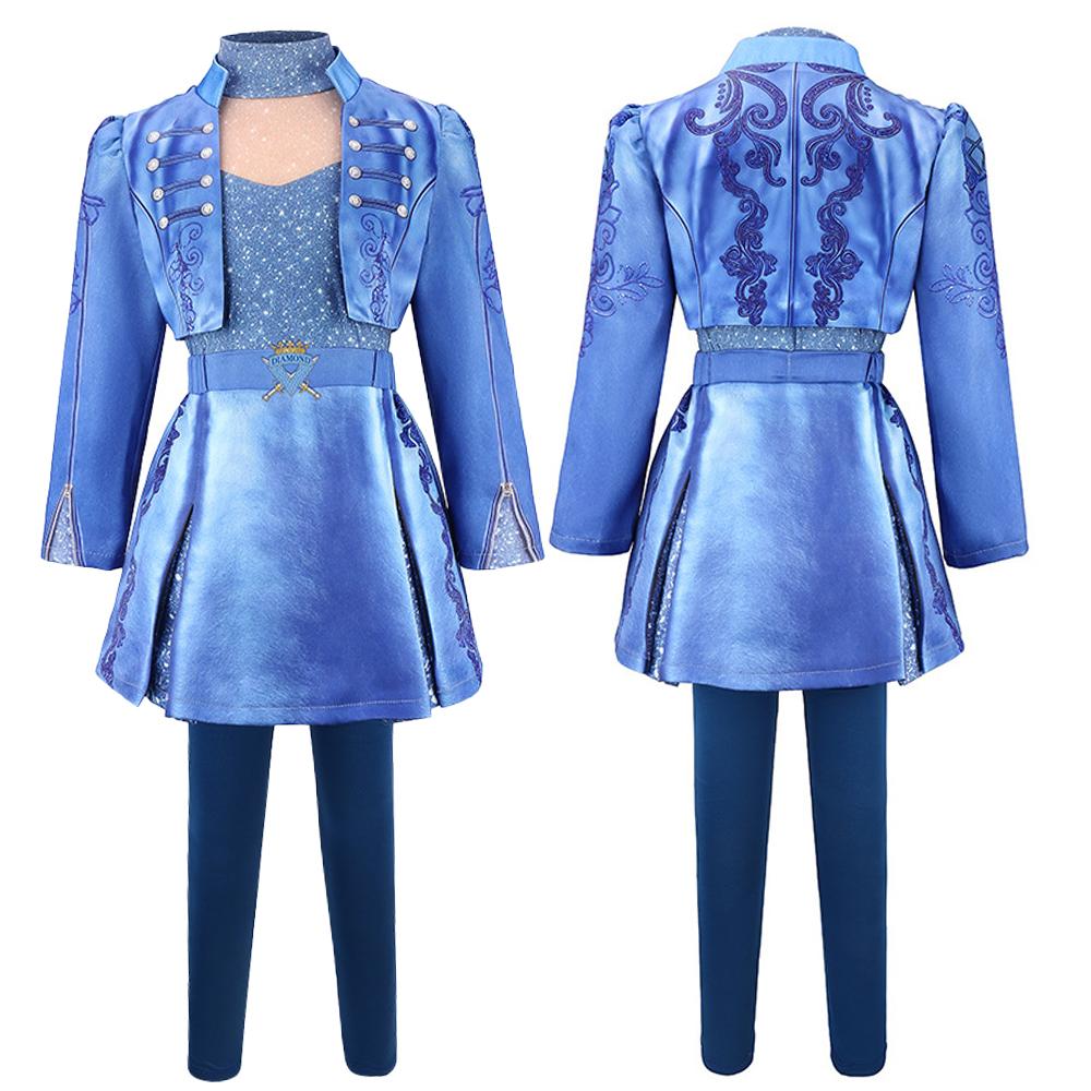 2026 Movie Princess Cosplay Costume European Vintage Blue Stage Performance Costume Set For Halloween And Holiday Parties