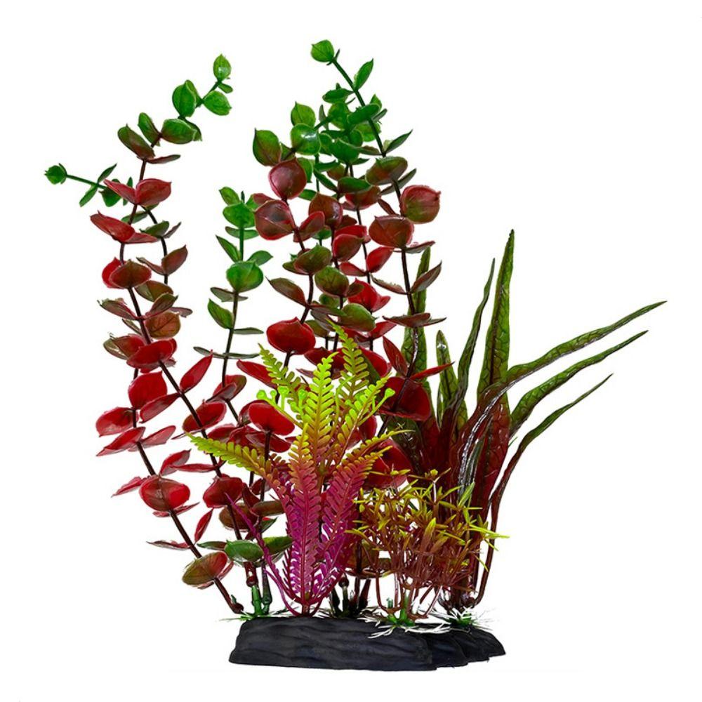 Decorative Lifelike Aquatic Plants Plastic Fake Underwater Plants Green/Red Artificial Water Grass Fish Tank