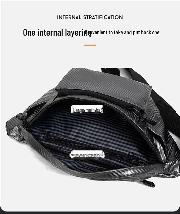 Men's Business Casual Crossbody and Waist Bag for Cycling