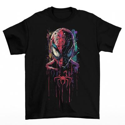 Spiderman Farbspritzer T-Shirt Unisex Baumwolle Erwachsene Venom Halloween Horror Herbst
