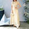 Retro Vacation Style Shirt High-rise Skirt Lace Stitching Two-piece Women's Suit
