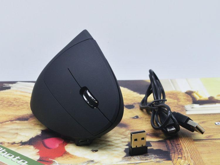 Bluetooth Rechargeable Silent Vertical Wireless Mouse for Laptop