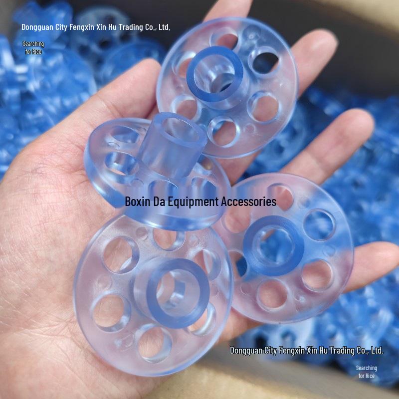 50 OD PVC Soft Rubber Press-Fit Wheels: Acid & Alkali Resistant, Glass Washer & Circuit Board Equipment Rollers