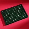 100 Slot Rings Display Organizer Flat Bottom Anti-slip Wood Velvet Jewelry Pallet Stackable Space Saving Jewelry Drawer Inserts