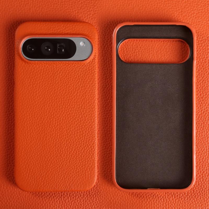 

Роскошный магнитный чехол из натуральной кожи с текстурой личи для Google Pixel 10 9 8 7 9a 8a 7a Pro XL, противоударная задняя крышка, защита от отпечатков пальцев Genuine Leather&Google Pixel 7