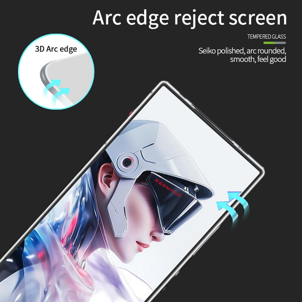 For ZTE nubia RedMagic 10 Air 5G Screen Protector MOFI 9H 3D Curved Tempered Glass Film