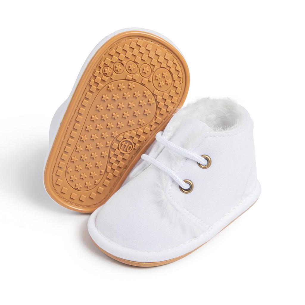 Botas de Bebé para Otoño Invierno con Suela de Goma Antideslizante y Forro de Felpa