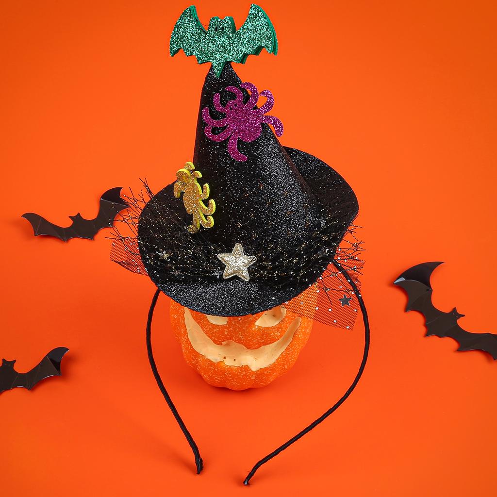 Fashion Halloween Headbands for Girls Star Hat Headband Holiday Party Hairbands Children Kids Halloween Hair Accessories
