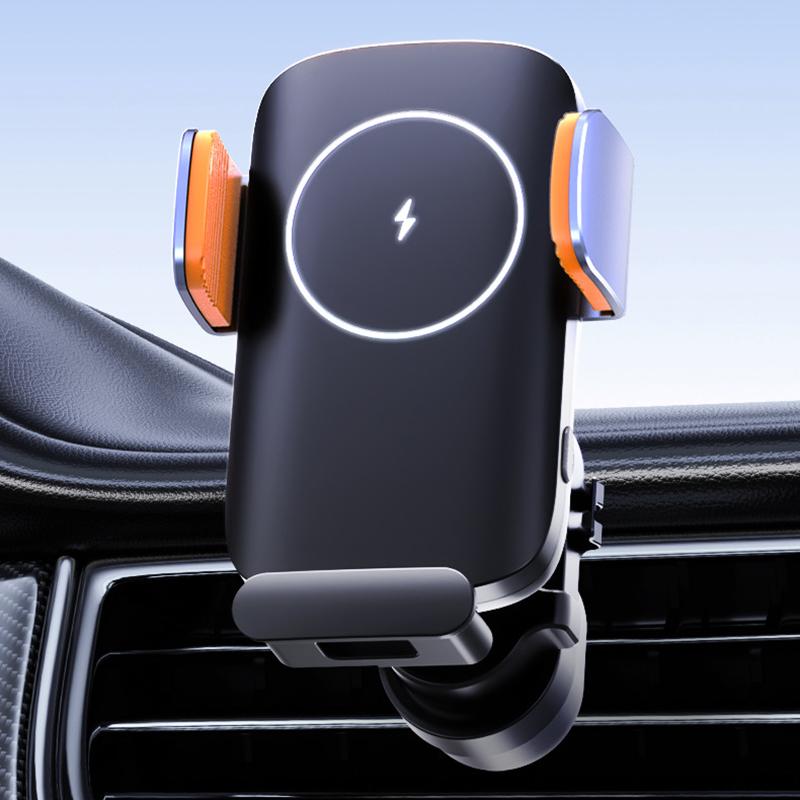 

Car Air Outlet Clip Wireless Charger 360 Degree Rotatable Solar Powered Phone Holder Bracket Type A