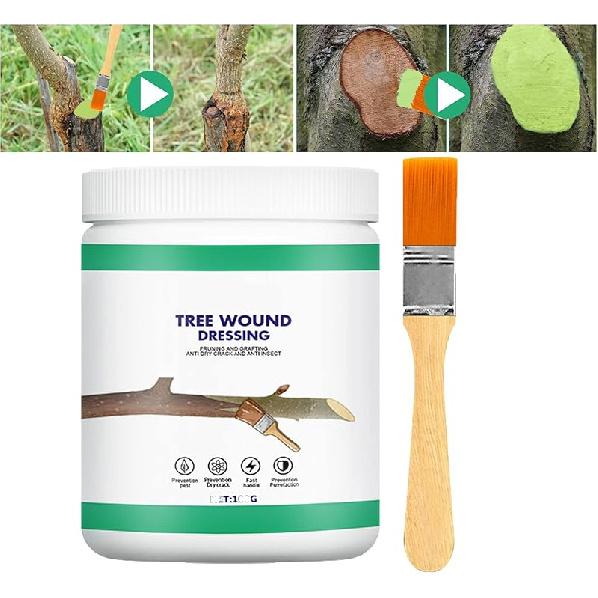 Машина для запечатывания ран деревьев, Машина для запечатывания срезов деревьев, Материалы для прививки деревьев, Лечебный крем для запечатывания ран деревьев, Обрезка бонсай 1 Support 100 Gram + 1 Br