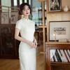 1011 lace cheongsam daily girl young high-end slim-fitting Chinese style retro thin fresh dress