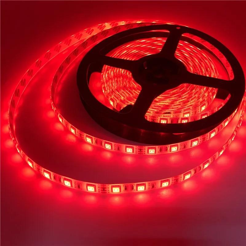 LED Strip 5050 5630 2835 RGB Lights 12V 5M Flexible Home Kitchen Decoration Lamp Waterproof 300 LED Tape Diode Ribbon 60LEDs/M